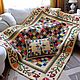 blanket. Set of bedspread pillow ' House in the garden', Bedspreads, Podolsk,  Фото №1