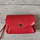 Bag-minik (wallet) made of 'Scarlet' leather', Clutches, Liski,  Фото №1