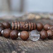 Фен-шуй и эзотерика handmade. Livemaster - original item Ji Bodhisattva Compassion Bracelet Ji Mantra, Crystal Himalayas. Handmade.