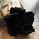 Brooch Black Velvet Camellia. Brooch-clip. tatyanaspiridonova. Online shopping on My Livemaster.  Фото №2