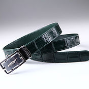 Аксессуары handmade. Livemaster - original item Genuine Crocodile leather women`s belt, width 2.5cm IMA3000VG. Handmade.