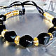 Black Onyx Citrine Necklace set, Necklace, Moscow,  Фото №1