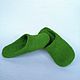 Slippers-flip flops felt'Grass' without the heel, Slippers, Liski,  Фото №1