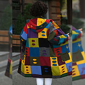 Одежда handmade. Livemaster - original item coat: Women`s Boho Peru cardigan with embroidery. Handmade.