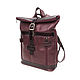 Order  Women's Leather Burgundy Rani Mod Backpack. R. 31-682. Natalia Kalinovskaya. Livemaster. . Backpacks Фото №3
