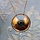 Black diamond pendant Amulette. Necklace. luxuryclub. My Livemaster. Фото №6