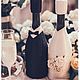 Свадебное украшение бутылочек, Бутылки свадебные, Москва,  Фото №1