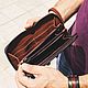 Wallet  clutch  brown leather purse. Man purse. G.L.A.D.. Online shopping on My Livemaster.  Фото №2