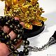 Rosary Black Onyx, Tourmaline (Schorl), Tibetan silver. Amulet. Rosary. Handwork of jewelry.. My Livemaster. Фото №6