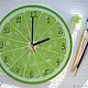 Order Kitchen Clock Lime Citrus 4 diameter. Clocks for Home (Julia). Livemaster. . Watch Фото №3