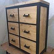 Для дома и интерьера handmade. Livemaster - original item Chest of drawers in the loft style 