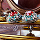 Cufflinks: Rafael. Royal red mint. jewelry for men. Cuff Links. LADY-LIZA jewelry shop. My Livemaster. Фото №5