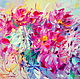 Oil painting on canvas. Fragrant peonies, Pictures, Moscow,  Фото №1