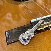 Винтаж handmade. Livemaster - original item Silver Guitar Strings. Antique brooch by Ora.. Handmade.