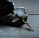 Black choker Sterling Silver Cross necklace pendant Gothic Jewelry. Pendants. Strangell Jewelry. My Livemaster. Фото №4