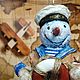 Игрушка на елку Снеговик "Моряк", Елочные игрушки, Краснодар,  Фото №1