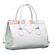 Women's white handmade bag made of Buffalo leather with a stamp. Valise. Febe-handmade. My Livemaster. Фото №4