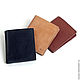 Compact wallet (red, black, brown, sand). Wallets. EZCASE - Leather Design Studio. My Livemaster. Фото №6