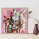 Order Donkeys mother and baby, painting in the nursery. myfoxyart (MyFoxyArt). Livemaster. . Pictures Фото №3