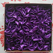Материалы для творчества handmade. Livemaster - original item Purple petals for kanzashi. Handmade.