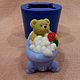 Silicone mold for soap 'Bear takes a bath', Form, Arkhangelsk,  Фото №1