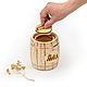 Barrel for honey 'Cooper' for 1 kg. Art.7029. Jars. SiberianBirchBark (lukoshko70). My Livemaster. Фото №5