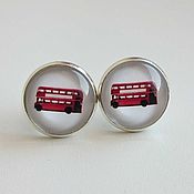 Cufflinks silver plated Military intelligence (large)