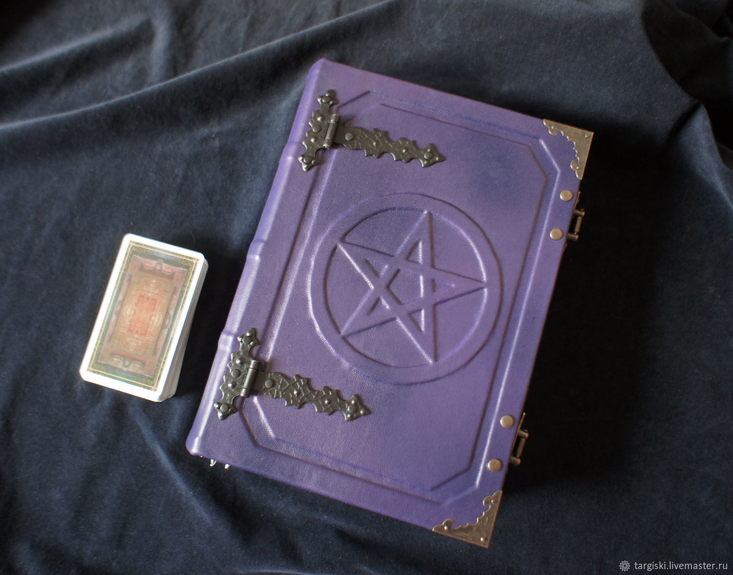 Большая фиолетовая книга теней с пентаграммой (на заказ) в интернет ...