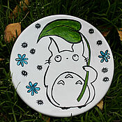 Посуда handmade. Livemaster - original item My neighbor Totoro is a plate with a Miyazaki pattern. Handmade.