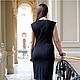 Two-tone Jersey dress - black, fuchsia. Dresses. AVS -dressshop. Online shopping on My Livemaster.  Фото №2