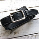Order Leather belt with steel buckle. fabiscraft (FabisCRAFT). Livemaster. . Straps Фото №3