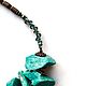 Necklace Bank of Freedom amazonite natural author's accessories, Necklace, Moscow,  Фото №1