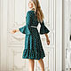 Dress 'Freckle' green. Dresses. Designer clothing Olesya Masyutina. My Livemaster. Фото №4