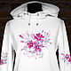 Hoodie Pink flowers, Sweater Jackets, Moscow,  Фото №1
