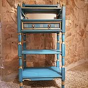 Винтаж handmade. Livemaster - original item Vintage furniture: Bookcase with mirror. Solid wood Italy. Handmade.