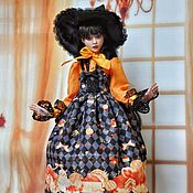 Шарнирная фарфоровая кукла Изольда. Продана