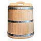 Cedar tub 50 liters hoops made of galvanized steel. Art.17053. Barrels and tubs. SiberianBirchBark (lukoshko70). Online shopping on My Livemaster.  Фото №2