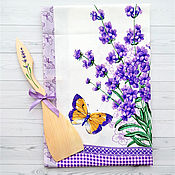 Для дома и интерьера handmade. Livemaster - original item Wooden spatula and towel, set of kitchen accessories. Handmade.
