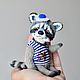 Raccoon  Sailor  teddy toy ooak by NatalyTools. Teddy Toys. NatalyTools (natalytools). My Livemaster. Фото №5