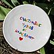Happy cowards don't wear a plate with a funny inscription as a gift. Plates. DASHA LEPIT | Ceramic tableware (dashalepit). Online shopping on My Livemaster.  Фото №2