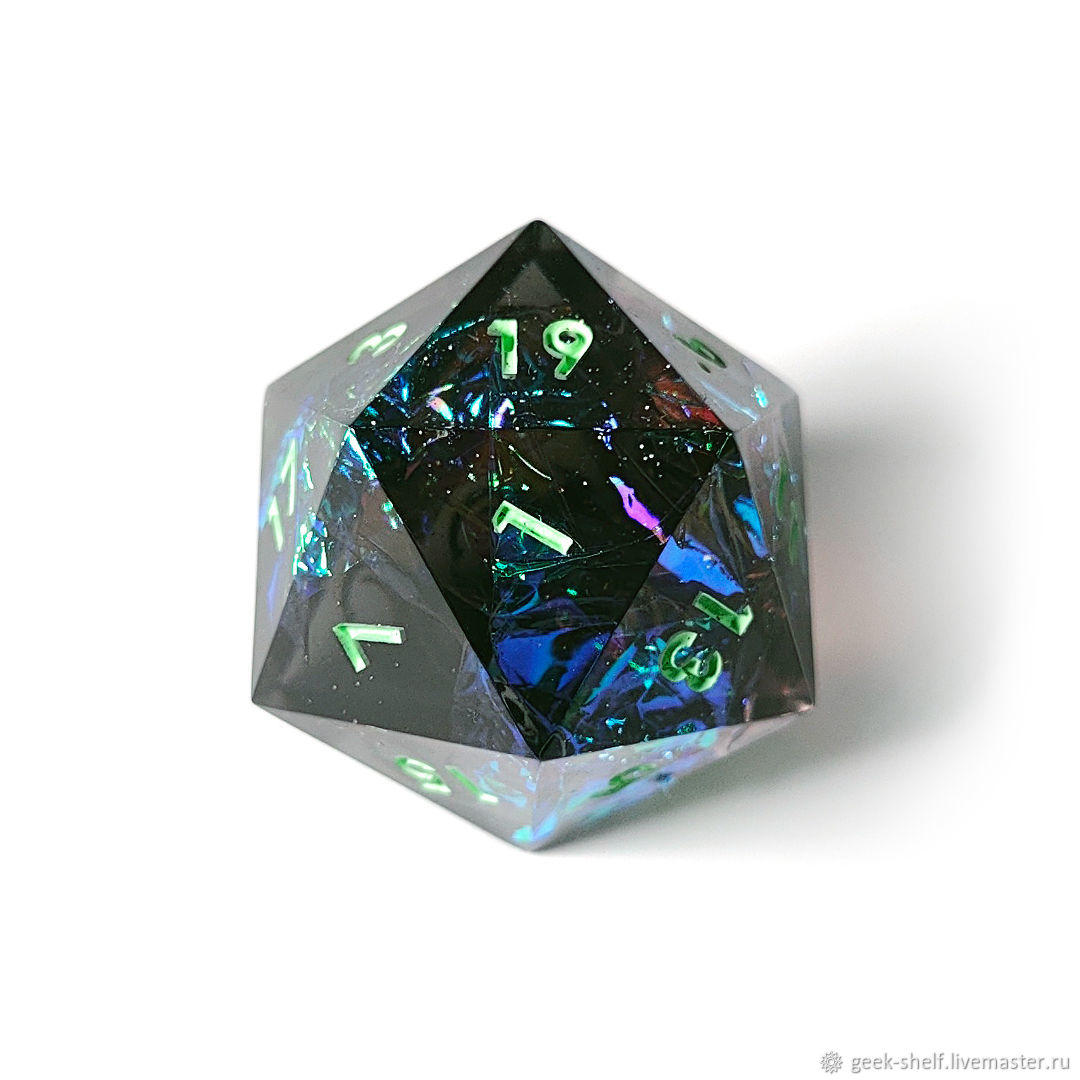 Большой дайс D20 для DnD Северное сияние в интернет-магазине Ярмарка ...