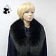 Order Collar from fur of the black Fox. TK - 525. Mishan (mishan). Livemaster. . Collars Фото №3