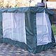 Тент шатер сетка для садовых качелей с прямой крышей, Качели садовые, Москва,  Фото №1