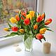 Силиконовые тюльпаны. Тюльпаны в вазе, Букеты, Таганрог,  Фото №1