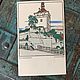 Винтаж: Открытка Wiener Werkstaette. Alt-Karlsbad. Stadtturm. Й.К.Швец, Открытки винтажные, Санкт-Петербург,  Фото №1