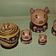 Matryoshka Pig. Dolls1. Unique pieces of art. Online shopping on My Livemaster.  Фото №2
