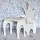 Детский комплект столик и стул-трон, Мебель для детской, Нижний Новгород,  Фото №1