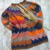 Вязаное платье " Осень"