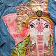 Order Painting customization of Ganesha clothes. Elephant Print Jacket. nataliadenimart. Livemaster. . Outerwear Jackets Фото №3