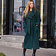 Coat with belt 'Emerald'. Coats. Lana Kmekich (lanakmekich). Online shopping on My Livemaster.  Фото №2